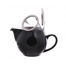 Zaara Porcelain Teapot Black 0.5L